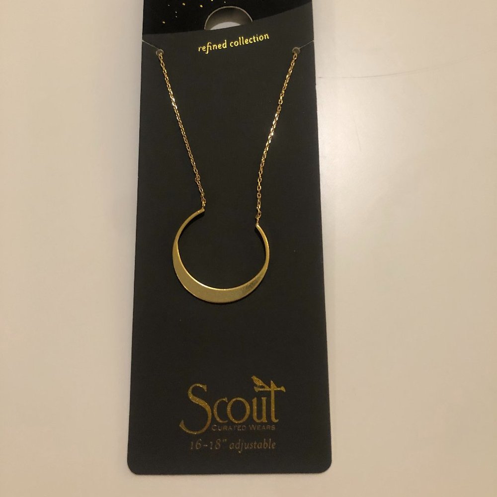 Scout Gold Crescent Necklace